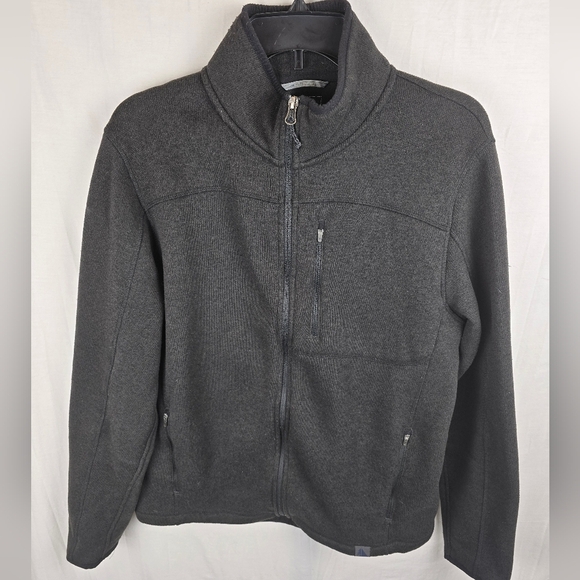 L.L.Bean Men's Gray Full Zip Fleece Jacket Sz M Reg - Picture 3 of 8